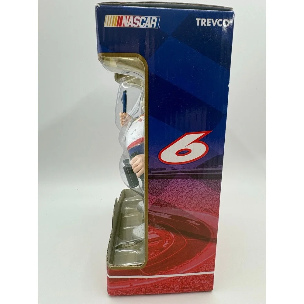 NASCAR #6 AAA Racing Santa Figurine Trevco Mark Martin Christmas Fan Collectible